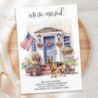 German Shepherd Patriotic Personalised Dog Moving