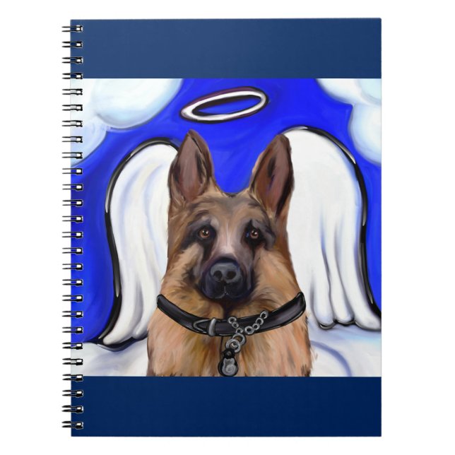 German Shepherd Patrol Dog Notebook (Front)