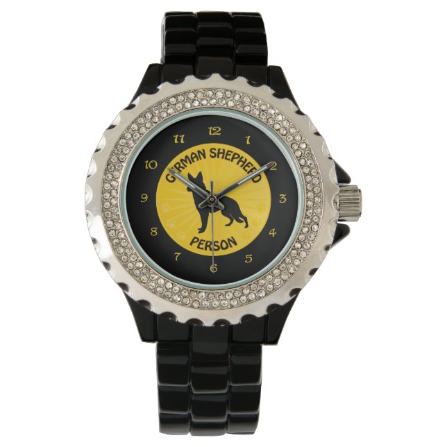 German Shepherd Person Watch (Front)