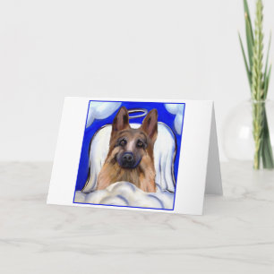 German Shepherd  PET ANGEL Holiday Card