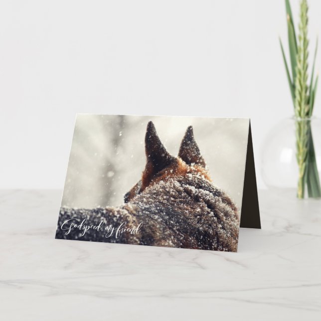 German Shepherd Pet Loss Sympathy Card (Front)