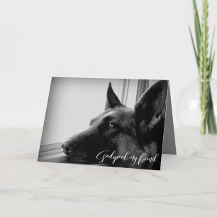 German Shepherd Pet Loss Sympathy Card