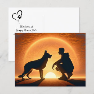 German Shepherd Pet Sympathy Loss Postcard
