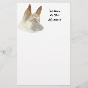 German Shepherd Photo Personalised Stationery