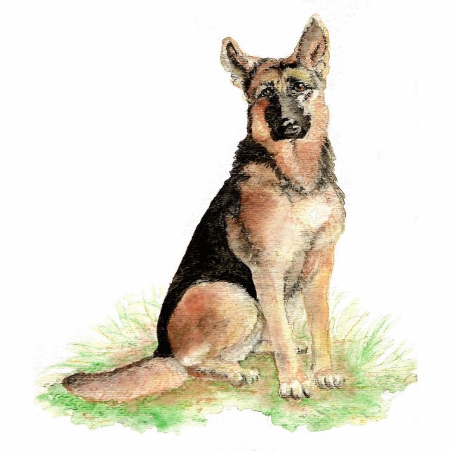 German Shepherd Photo Sculpture (Front)