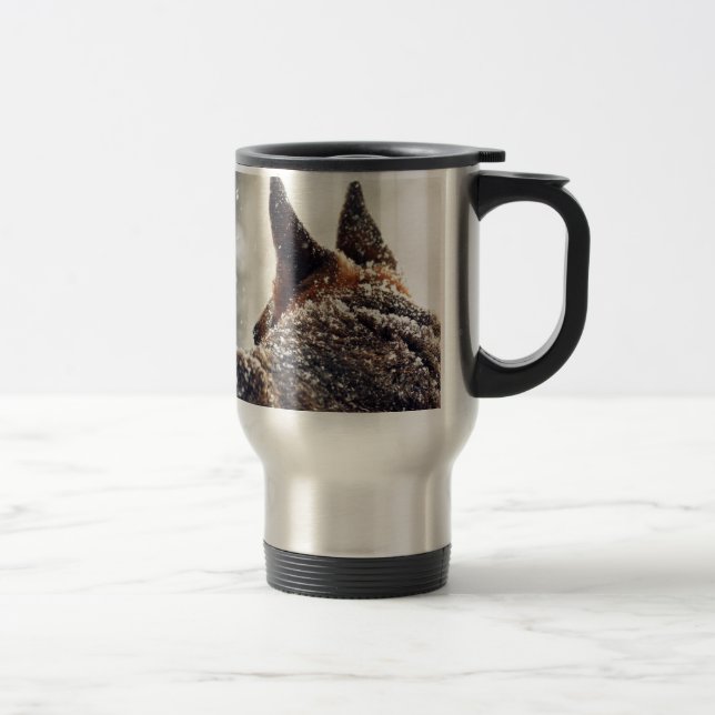 German Shepherd Photo Travel Mug (Right)