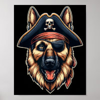 German Shepherd Pirate Dog Halloween Party