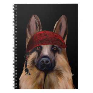 German Shepherd Pirate Notebook
