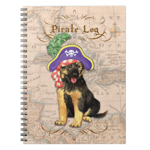 German Shepherd Pirate Notebook