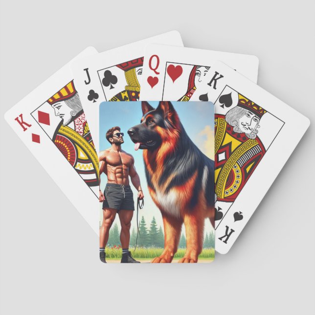 German Shepherd Playing Cards (Back)