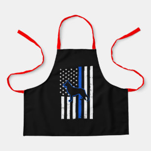 German Shepherd Police Dog K9 Patriotic Apron