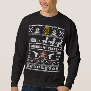 German Shepherd Police K9 Dog Christmas Sweater