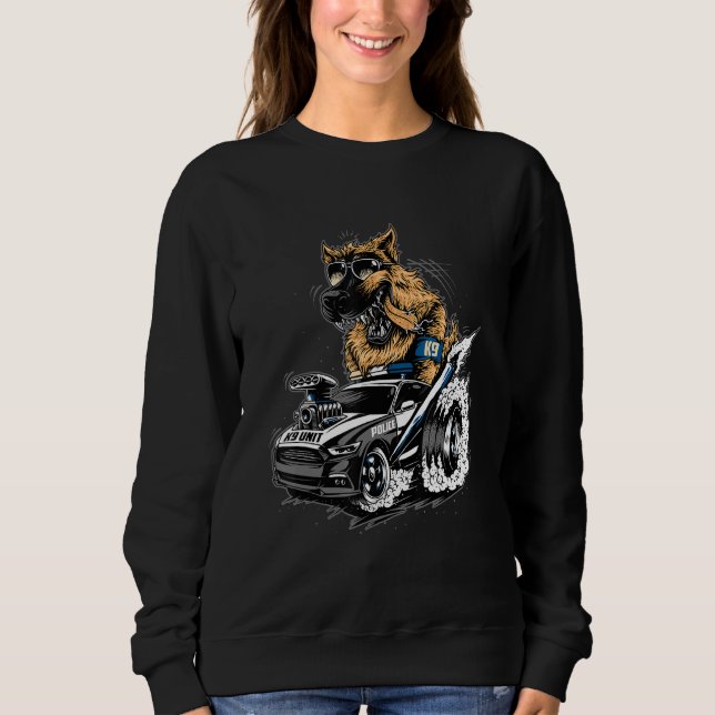 German Shepherd Police K9 Unit Sweatshirt (Front)
