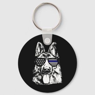 German Shepherd Police Officer Police Dog Key Ring