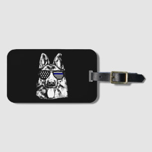 German Shepherd Police Officer Police Dog Luggage Tag