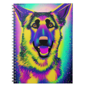 German Shepherd Pop Art Notebook