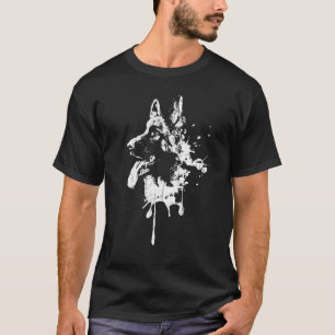 German Shepherd Portrait K9 Police Dog Canine T-Shirt