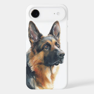 German shepherd portrait watercolor