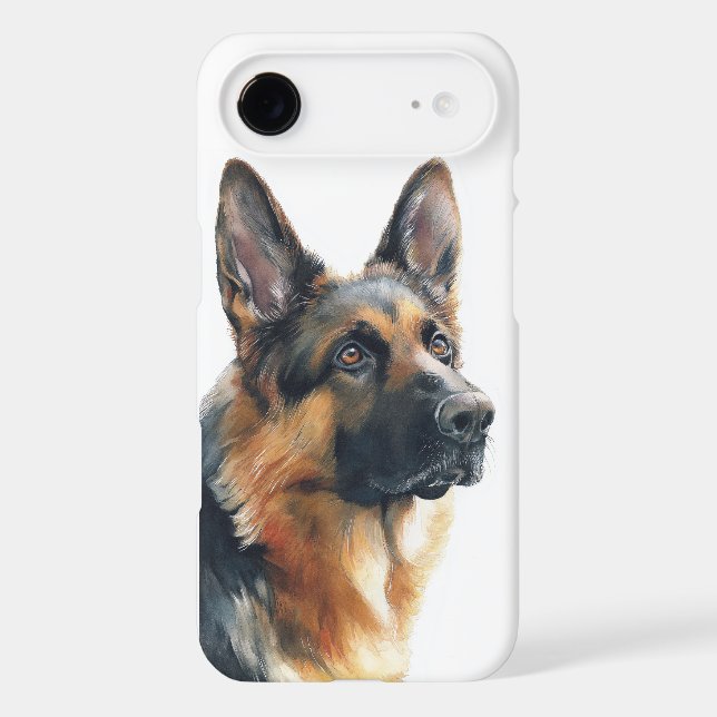German shepherd portrait watercolor (Back)