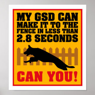 German Shepherd Poster