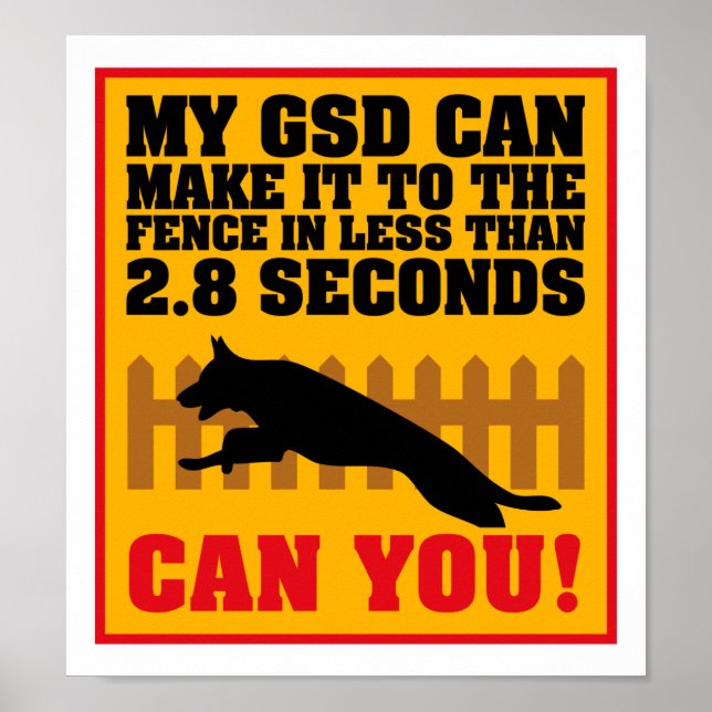 German Shepherd Poster (Front)