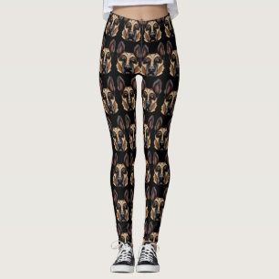 German Shepherd print. Leggings