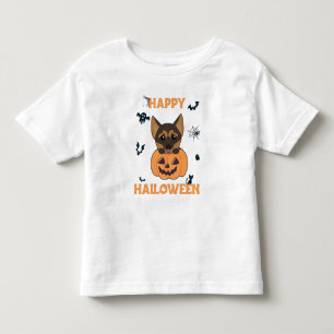 German Shepherd Pumpkin Dogs Happy Halloween Toddler T-Shirt