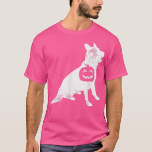 German Shepherd Pumpkin Lazy Halloween Costume Dog T-Shirt