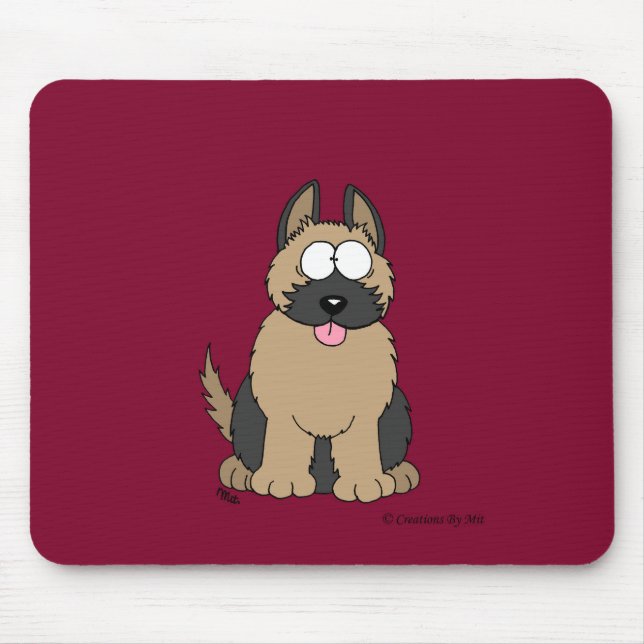 German Shepherd Pup Mouse Pad (Front)