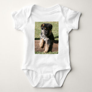 German Shepherd Puppy "Big Max" Baby Bodysuit