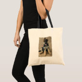 German Shepherd Puppy Budget Tote Bag (Front (Product))