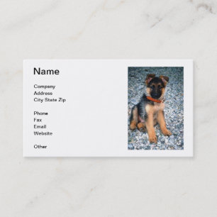 German Shepherd Puppy Business Card