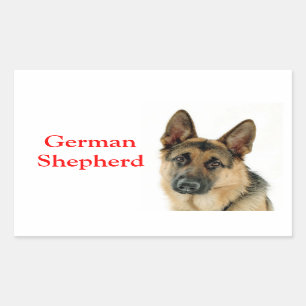 German Shepherd Puppy Dog Stickers / Labels
