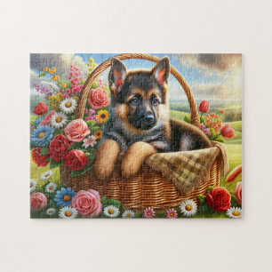 German Shepherd Puppy Jigsaw Puzzle