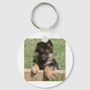 German Shepherd Puppy Key Ring