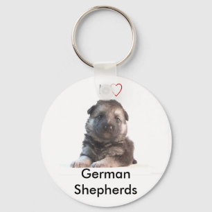 German Shepherd Puppy Key Ring