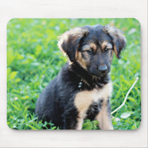German Shepherd Puppy Mouse Mat