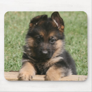 German Shepherd Puppy Mouse Mat