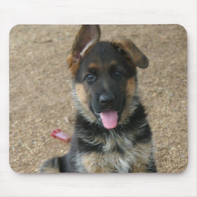 German Shepherd Puppy Mouse Pad (Front)