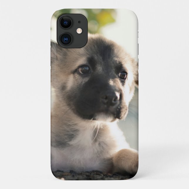 German Shepherd Puppy Over Ledge Case-Mate iPhone Case (Back)