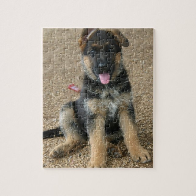 German Shepherd Puppy Puzzle (Vertical)