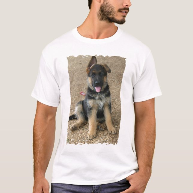 German Shepherd Puppy T-Shirt (Front)