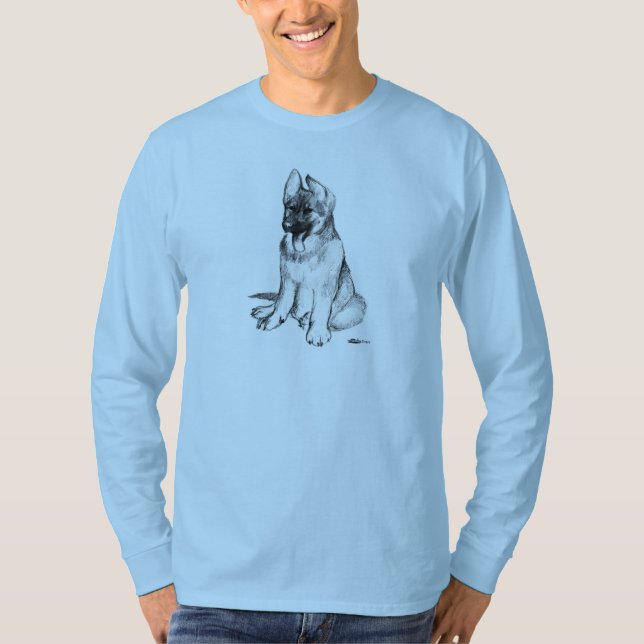 German Shepherd Puppy T-Shirt (Front)
