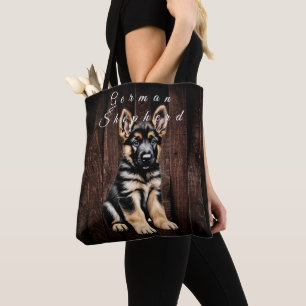 German Shepherd Puppy Tote Bag