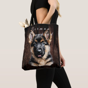 German Shepherd Puppy Tote Bag