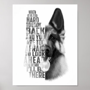German Shepherd Quote, German Shepherd Poster 