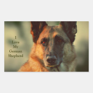 German Shepherd Rectangular Sticker