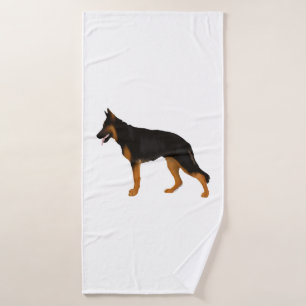 German Shepherd Red  Black Blanket  Bath Towel