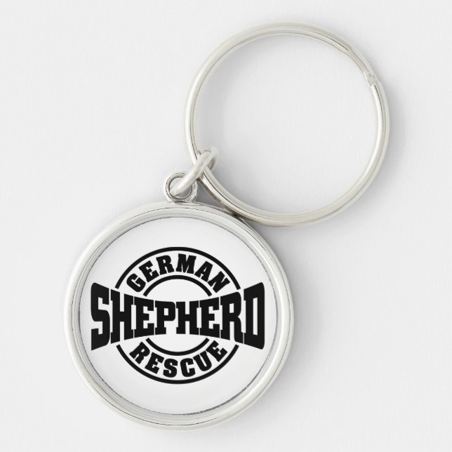 German Shepherd Rescue Keyring (Front)