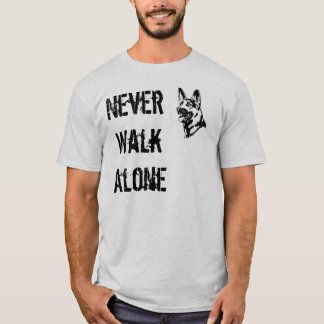 German Shepherd Rescue T-shirt Never Walk Alone